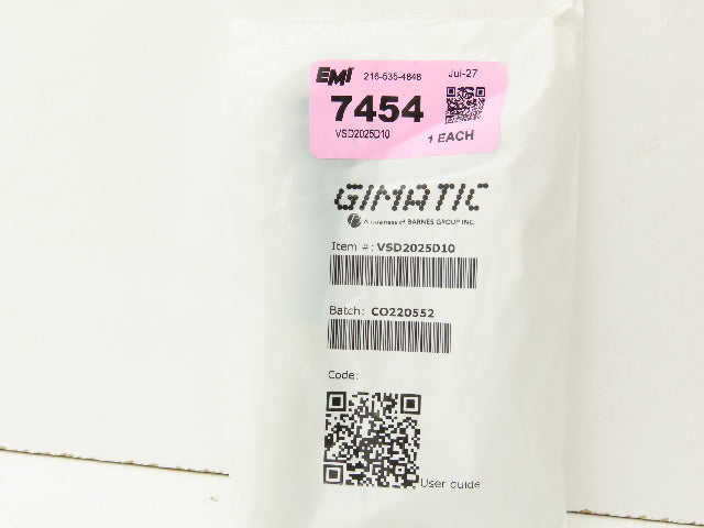 Gimatic EMI VSD2025D10 Non-Rotating Suspension Adjustable Clamp 25mm Stroke