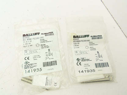 Balluff BES M08MI-PSC20B-S49G Inductive Standard Sensor 2mm Range Lot of 2