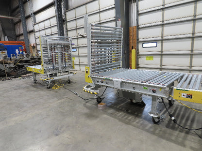 ConveyX 52"x 55' Power Roller Conveyor 48"BF Walk-Thru Gate 115V Variable Speed