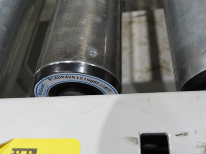 ConveyX 52"x 55' Power Roller Conveyor 48"BF Walk-Thru Gate 115V Variable Speed