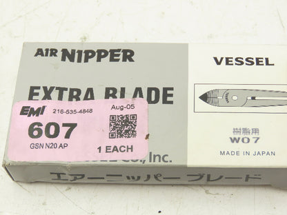 Vessel GSN-N20-AP Air Nipper Extra Blade Size 20