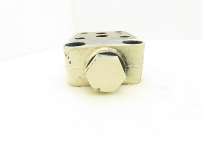 Vickers CGMDC 06 125 10 Hydraulic Check Valve Sandwich Plate