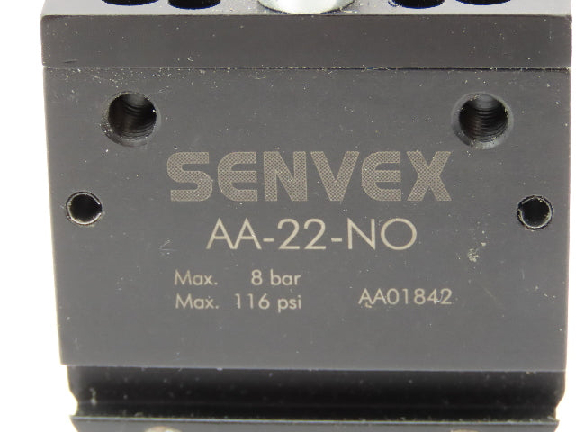 Senvex AA-22-NO Pneumatic Angular Sprue Gripper 116 PSI 8 Bar