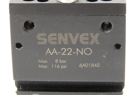 Senvex AA-22-NO Pneumatic Angular Sprue Gripper 116 PSI 8 Bar
