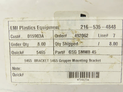 EMI 5465 Gripper Mounting Bracket 10mm Stud Lot of 3