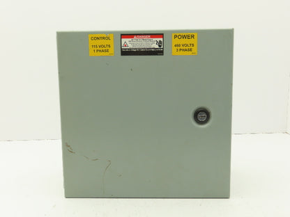 Cooper B-Line 12126-1 Electrical Enclosure 12x12x6" Motor Starter 3Hp 480V 3Ph