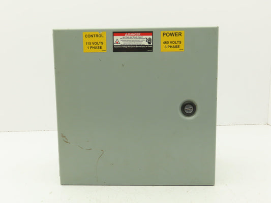 Cooper B-Line 12126-1 Electrical Enclosure 12x12x6" Motor Starter 3Hp 480V 3Ph