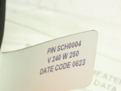 DME SCH0004 Gate-Mate Square Coil Heater 240V 250W