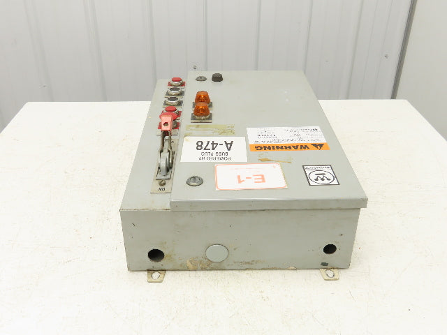 Westinghouse Combination Motor Starter NEMA 1 Size 10Hp 480V Oversized Enclosure