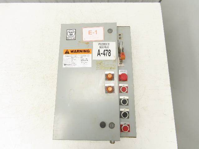 Westinghouse Combination Motor Starter NEMA 1 Size 10Hp 480V Oversized Enclosure