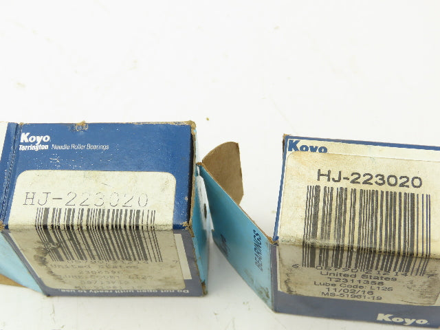 Koyo HJ-223020 Needle Roller Bearing 1-3/8" Bore 1-7/8" OD Lot of 4