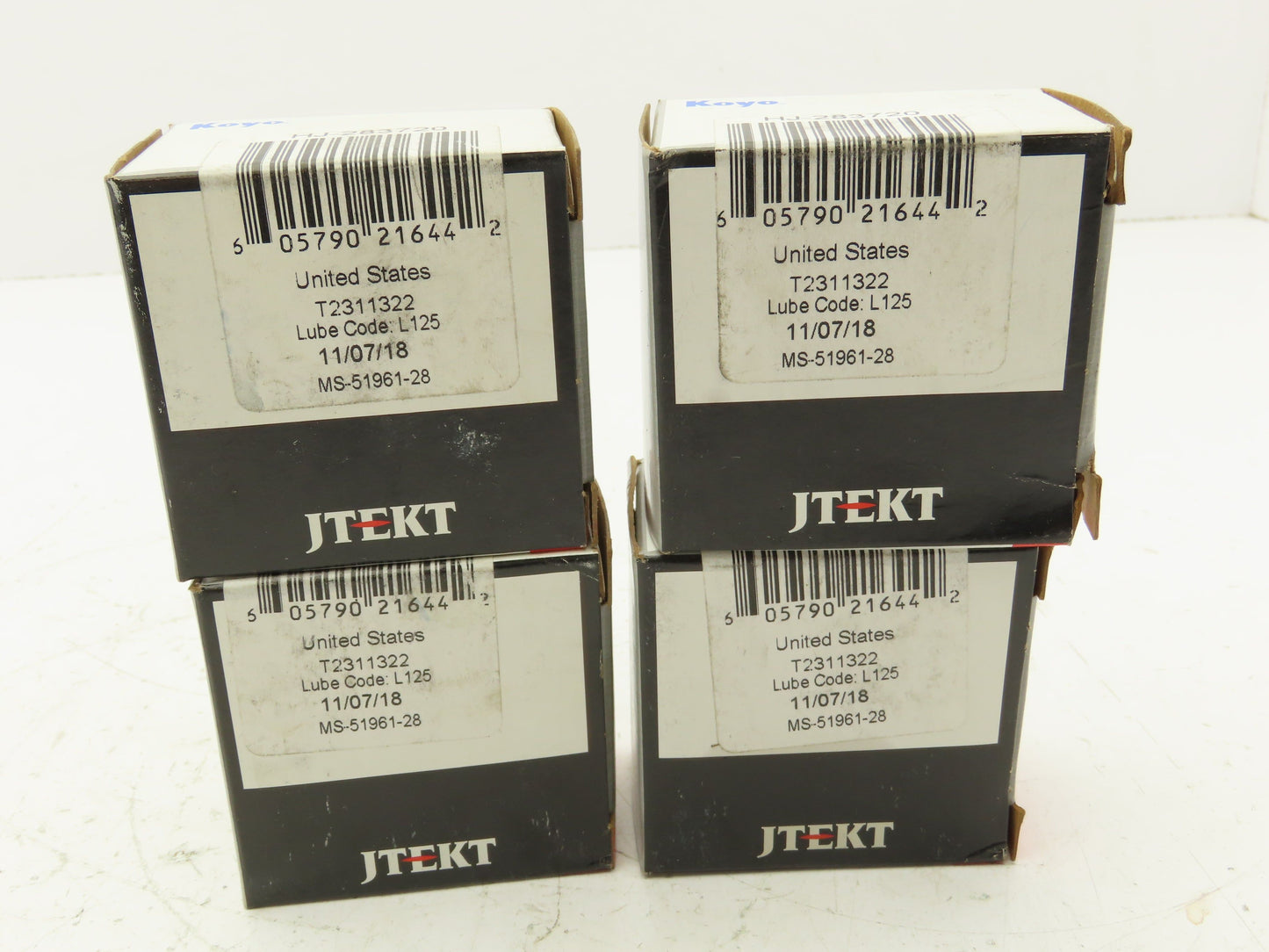 Koyo HJ-283720 Needle Roller Bearing 1-3/4" Bore 2-5/16" OD Lot of 4