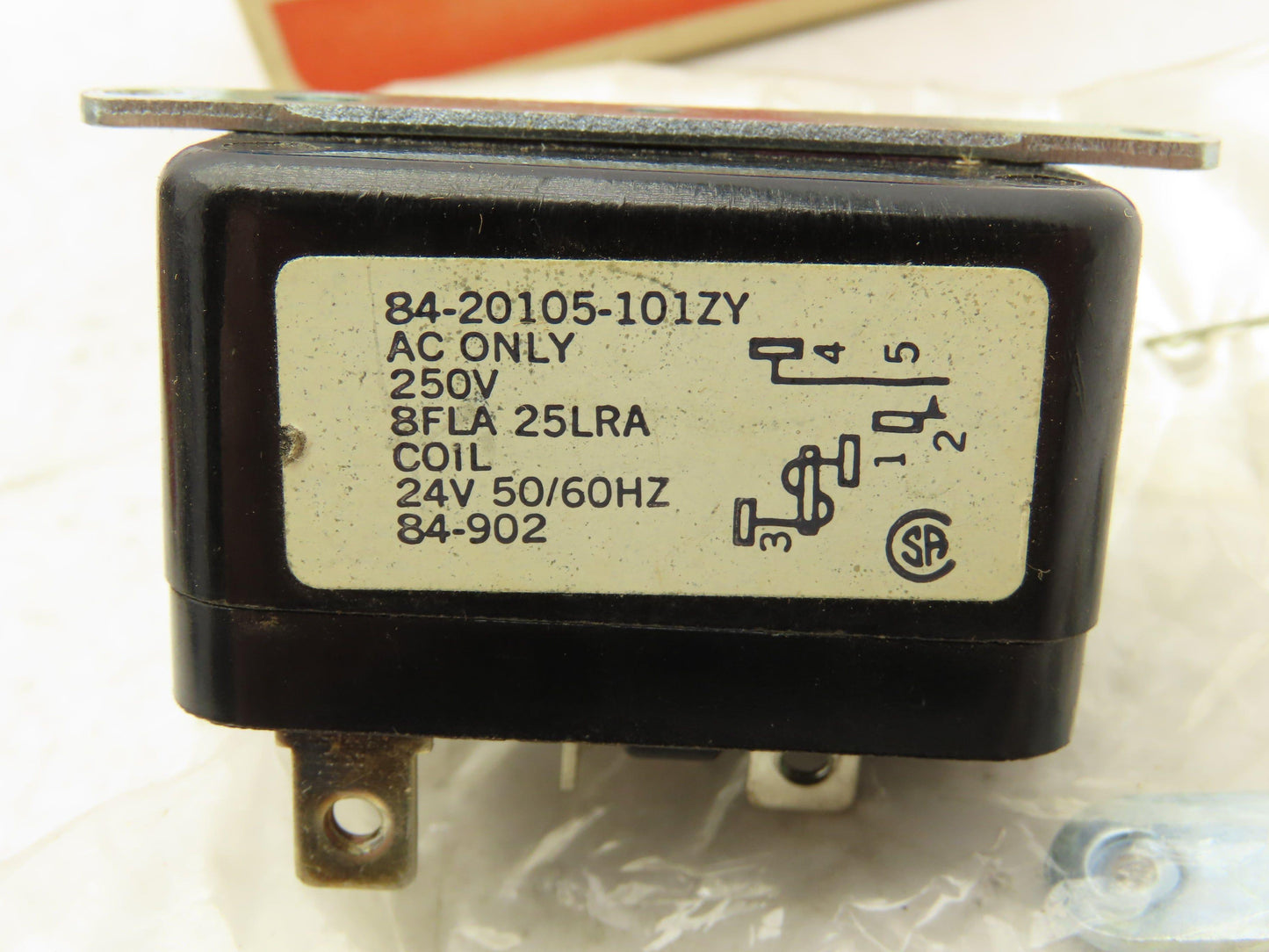 Stancor 84-20105-101ZY Contact Relay 8A 250V NO 24VAC Coil 84-902 Lot of 2