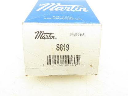 Martin S819 Spur Gear 19-Tooth 8 Pitch 14.5° PA 2-3/8" PD Reboreable