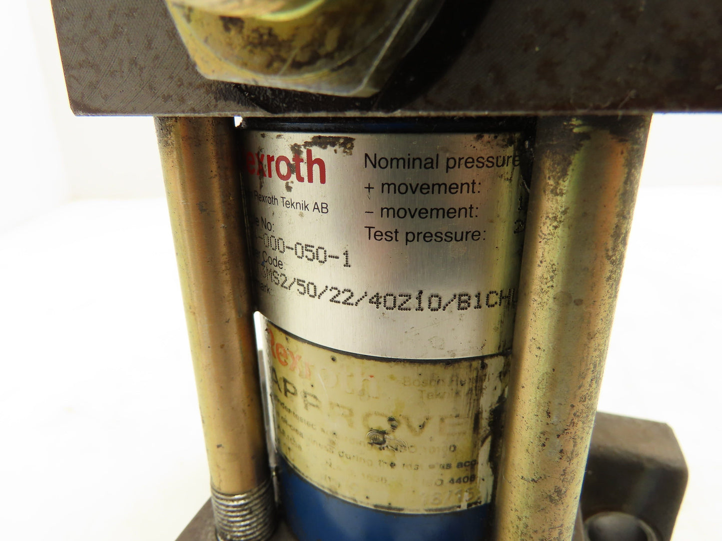 Rexroth CDT3MS2/50/22/40Z10/B1CHU Hydraulic Cylinder 50mm Bore 40mm Stroke