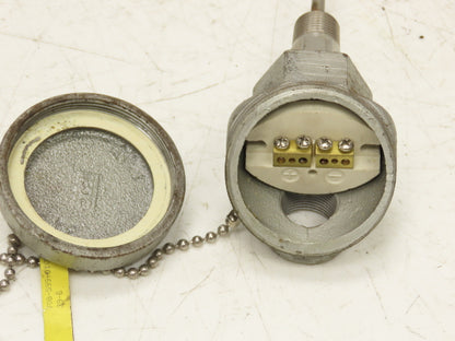 Pyromation K43060U Thermocouple Probe 60" Long 1/4" Rod 1/2" NPT Temperature