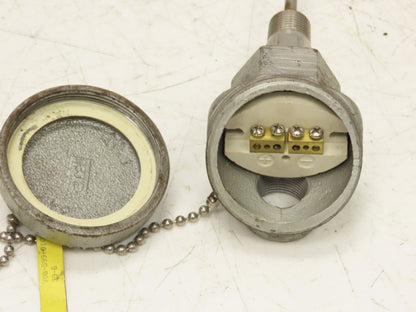 Pyromation K43060U Thermocouple Probe 60" Long 1/4" Rod 1/2" NPT Temperature