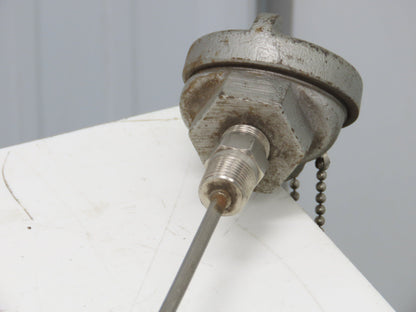Pyromation K43060U Thermocouple Probe 60" Long 1/4" Rod 1/2" NPT Temperature