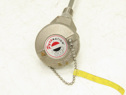 Pyromation A63060U-10B Thermocouple Probe 60" Long 3/8" Rod 1/2" NPT Temperature