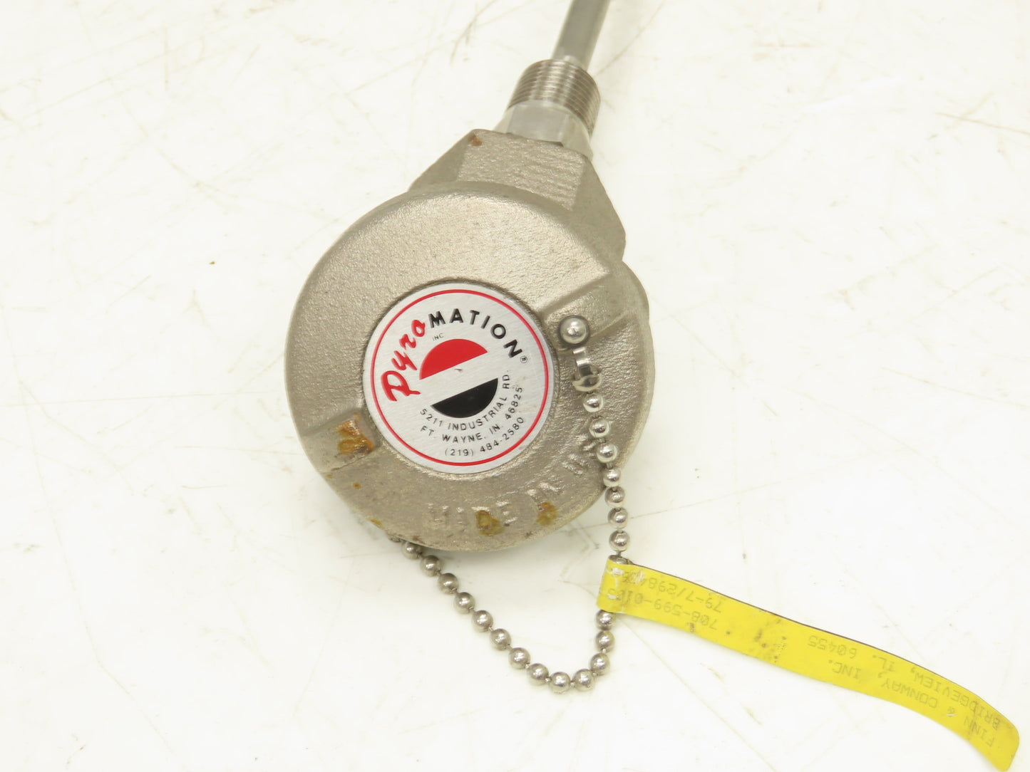 Pyromation A63060U-10B Thermocouple Probe 60" Long 3/8" Rod 1/2" NPT Temperature