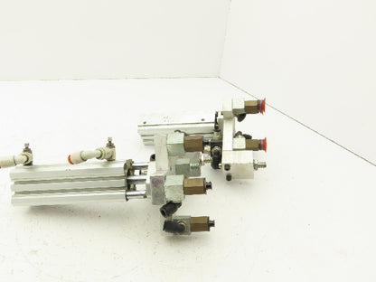 PHD CTS2U 20X3-M Pneumatic Cylinder Vacuum Suction Cup Lifter 3" Stroke Lot of 2
