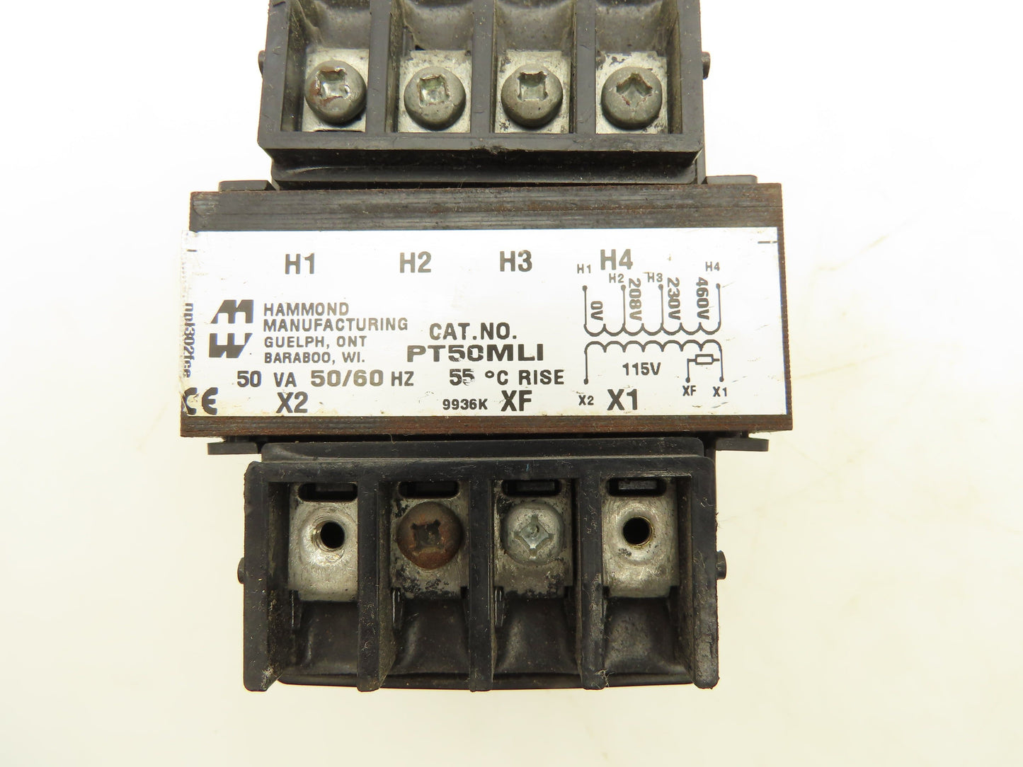 Hammond PT50MLI Industrial Control Transformer 230/460V 115V 50VA Lot of 2