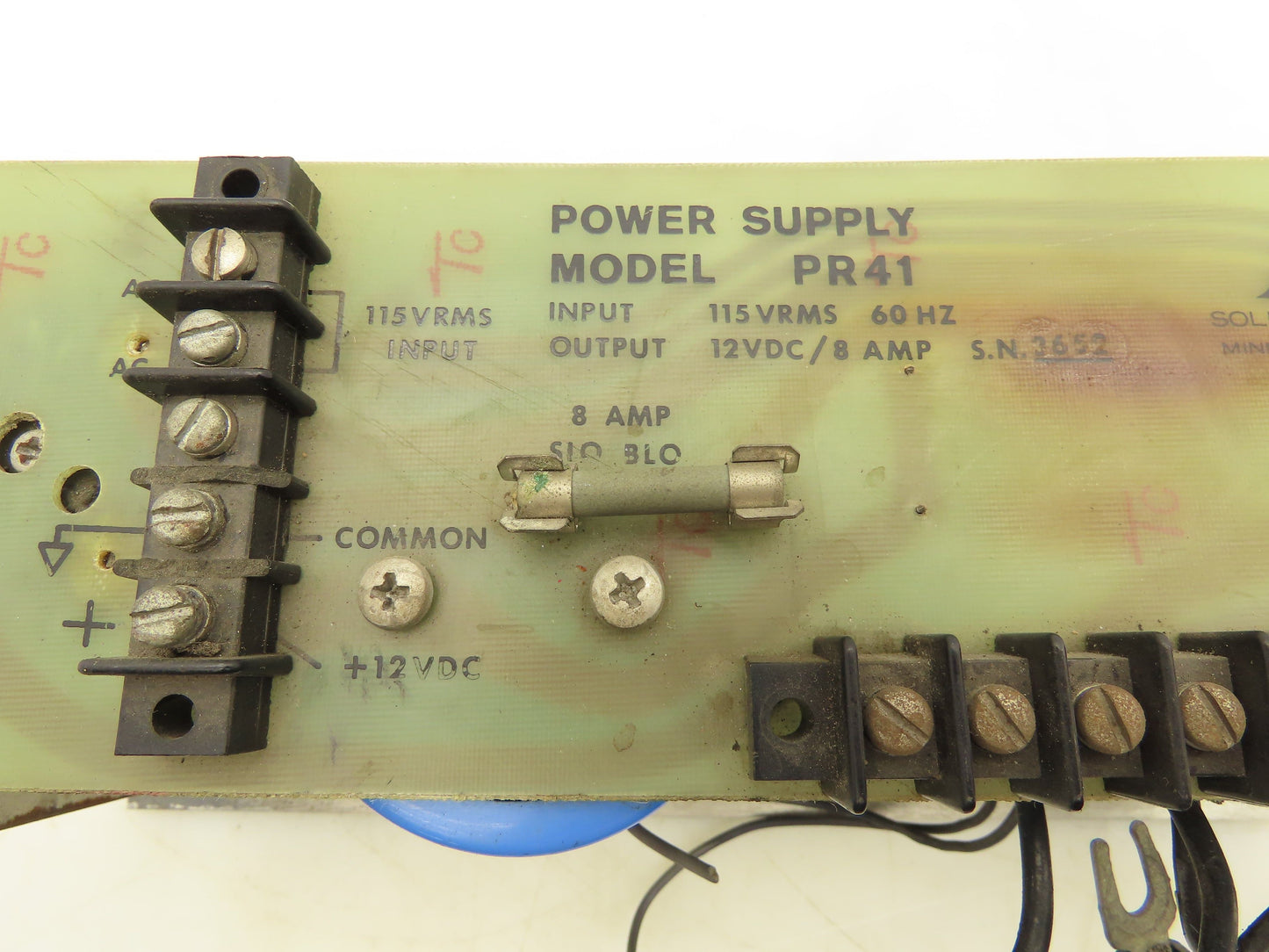 SCI PR41 Power Supply Module 115V Output 8A 12V
