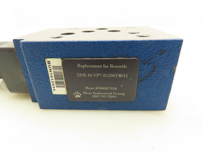 Rexroth ZDR-10-VP4-31/200YM/12 Pressure Reducing Sandwich Valve