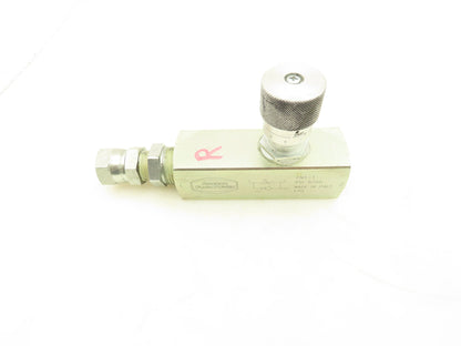 Anchor Fluid Power FN1-1 Carbon Steel Flow Control Valve 1" NPT 5700 PSI 40 GPM