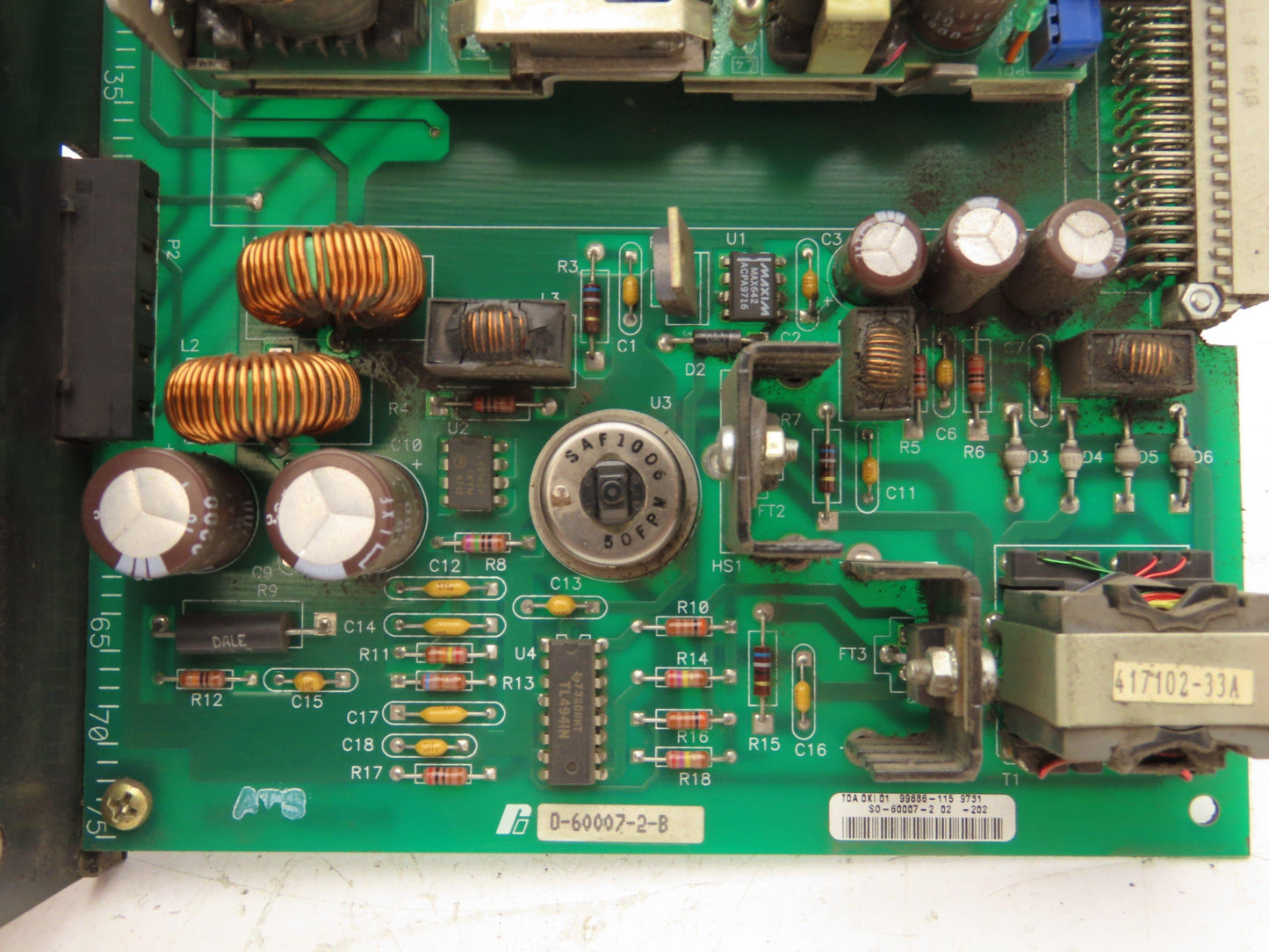 Reliance O-60007-2-B Automax Power Supply PLC Slot Rack
