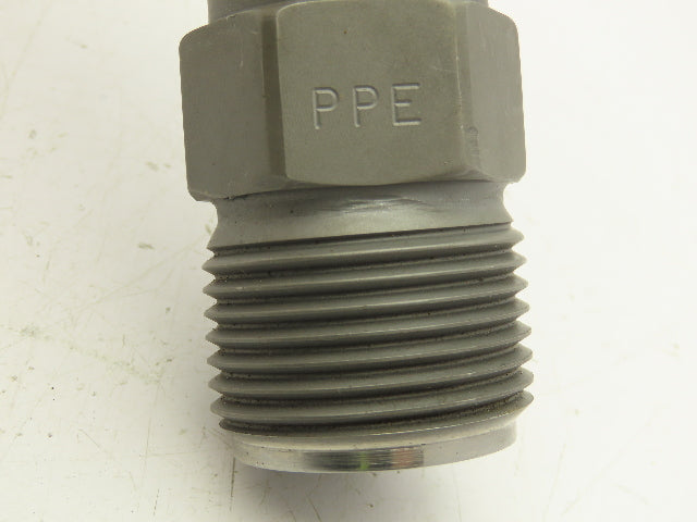 PPE Plastic Process Equipment Injection Molding Nozzle 3/8" Orifice 3/4" Radius