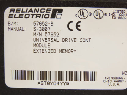Reliance 57652-B Automax Universal Drive Controller Extended Memory