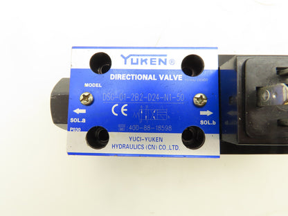 Yuken DSG-01-2B2-D24-N1-50 Directional Control Solenoid Valve 24VDC