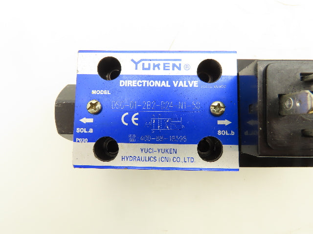 Yuken DSG-01-2B2-D24-N1-50 Directional Control Solenoid Valve 24VDC