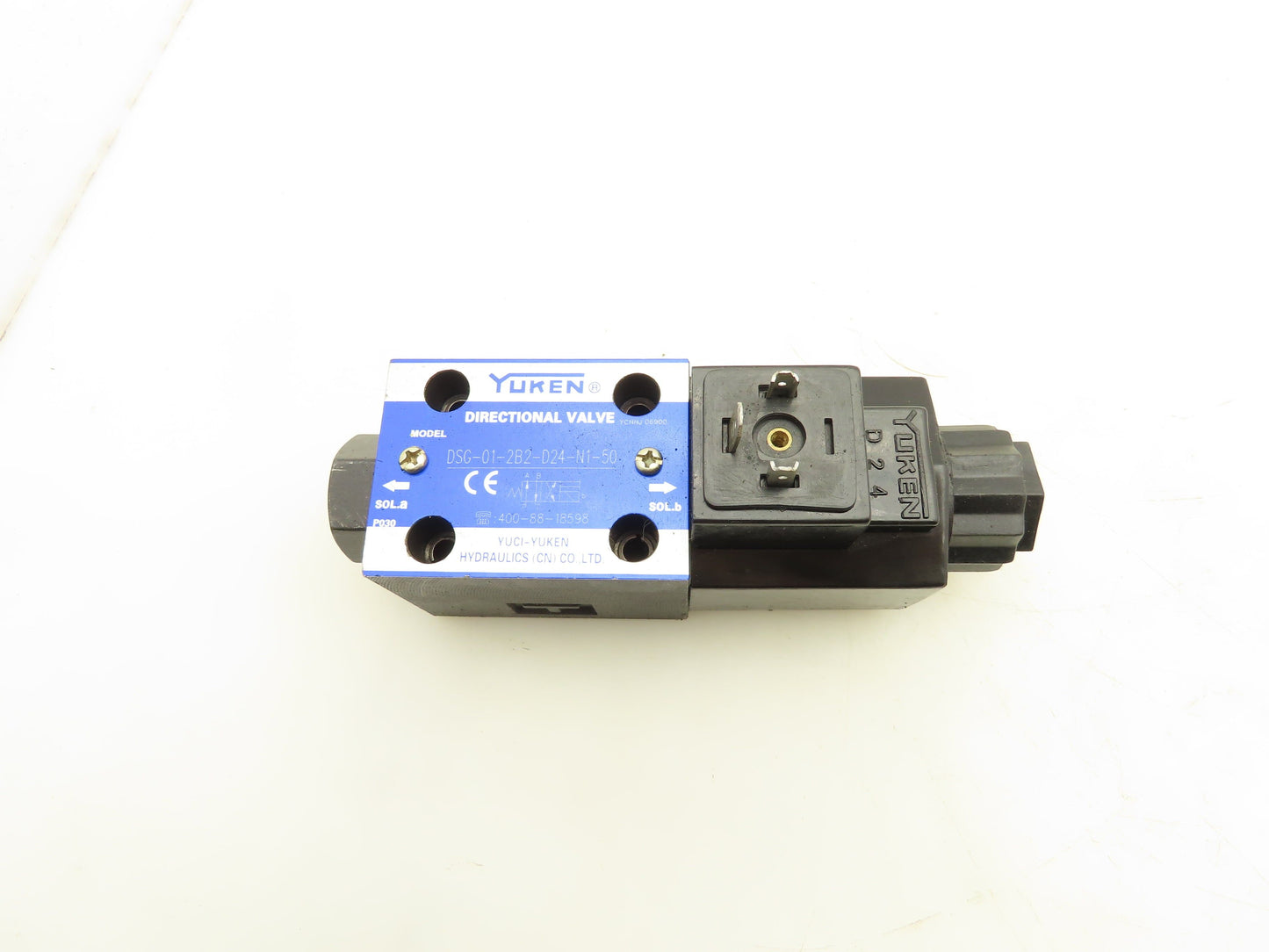 Yuken DSG-01-2B2-D24-N1-50 Directional Control Solenoid Valve 24VDC