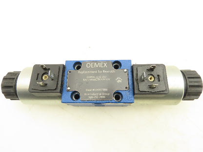 Rexroth 4WEH-10-E-2X/6AG24N9ETK4/B10V Directional Control Solenoid Valve 24VDC