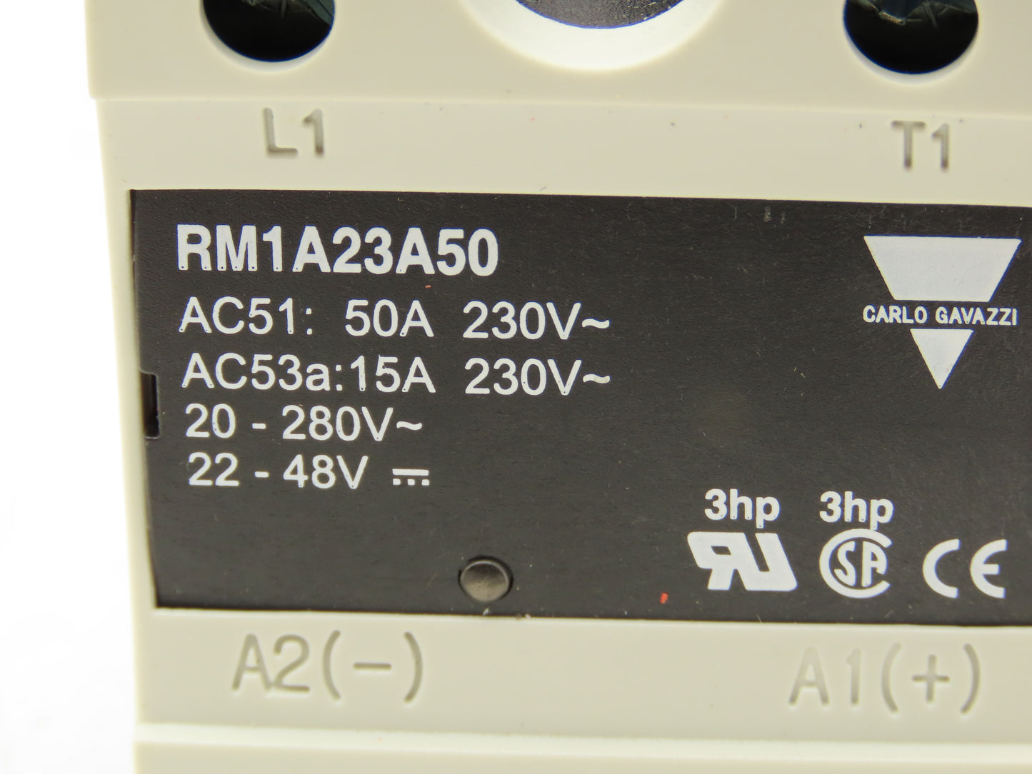 Carlo Gavazzi RM1A23A50 Solid State Relay 230V 50A SSR RM Panel Mount