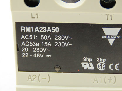 Carlo Gavazzi RM1A23A50 Solid State Relay 230V 50A SSR RM Panel Mount