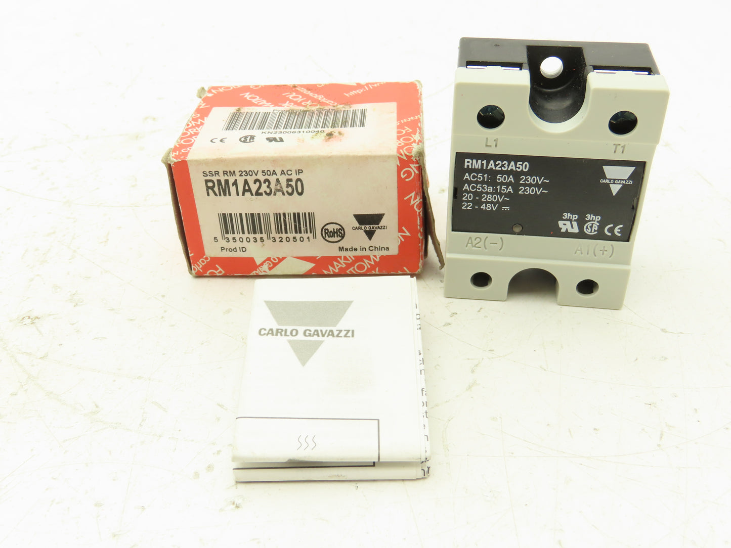Carlo Gavazzi RM1A23A50 Solid State Relay 230V 50A SSR RM Panel Mount