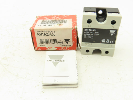 Carlo Gavazzi RM1A23A50 Solid State Relay 230V 50A SSR RM Panel Mount