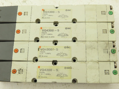 SMC VQ4300-5 Pneumatic Solenoid Valve 3-Position 24VDC  Lot of 4