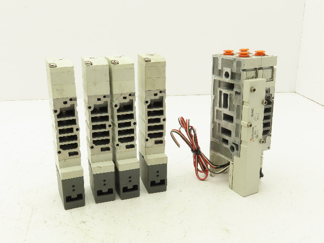 SMC VQ4300-5 Pneumatic Solenoid Valve 3-Position 24VDC  Lot of 4