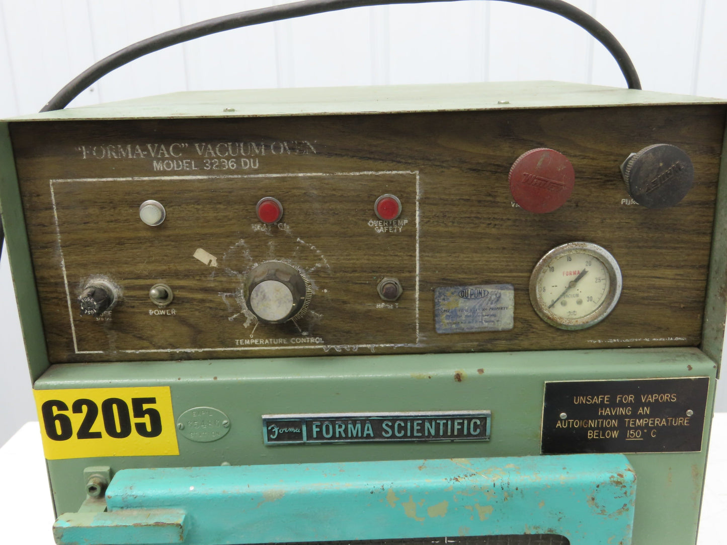 Forma Scientific 3236DU Forma-Vac Vacuum Oven 115V 10A 0.8 Cu-Ft