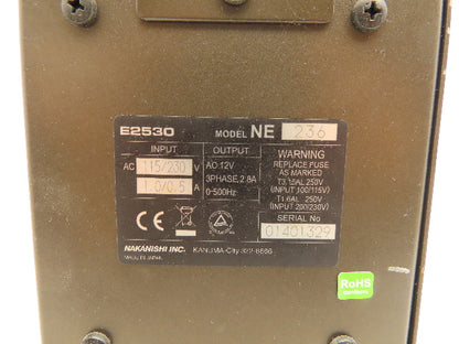 Nakanishi E2530 Motor Spindle Control Unit 115/230V 12V 3PH 2.8A