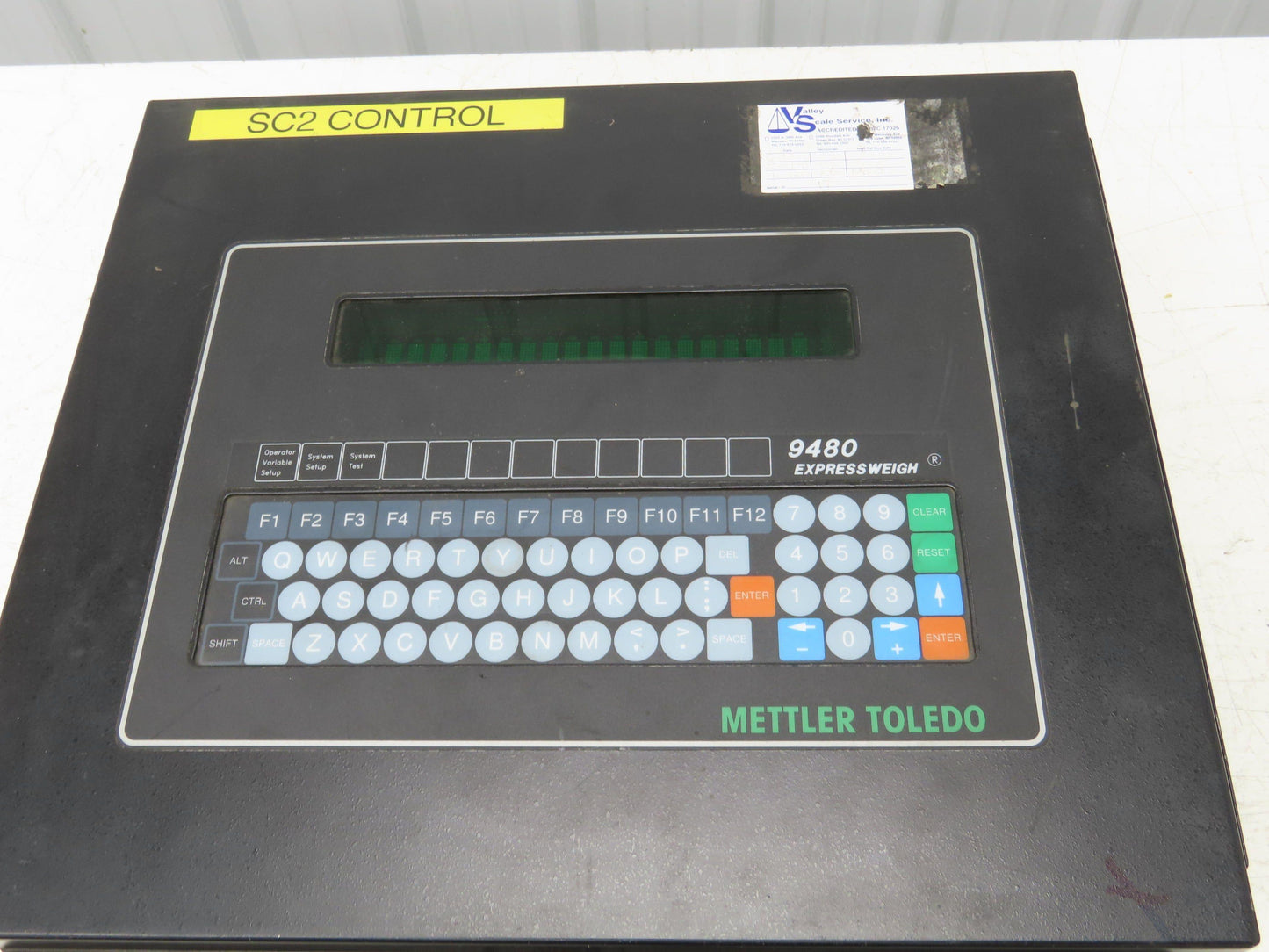 Mettler Toledo 9480 Expressweigh Checkweigher Scale Conveyor Control Panel