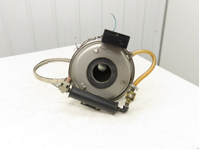 Vacuum Auto Loader Receiver Material Hopper 12" Dust Collector Top Bottom SS