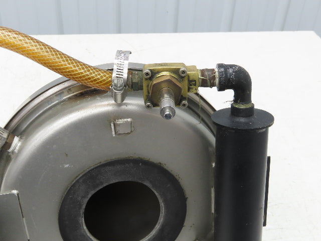 Vacuum Auto Loader Receiver Material Hopper 12" Dust Collector Top Bottom SS