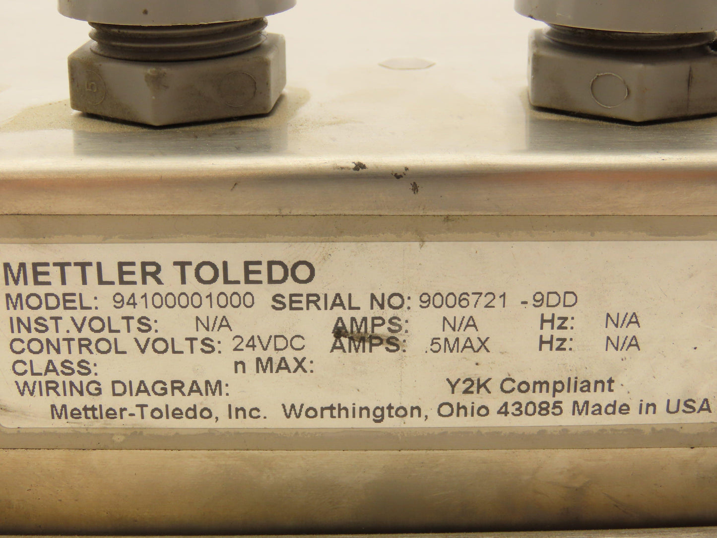 Mettler Toledo 94100001000 Scale Controller Board Stainless Enclosure H13725200A