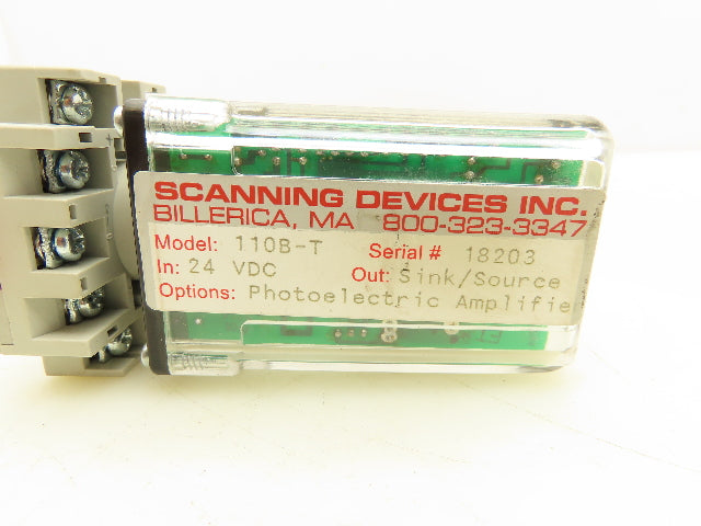 Scanning Devices 110B-T 110B-T Photoelectric Amplifier Relay 24VDC
