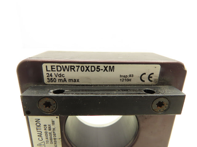 Banner LEDWR70XD5-XM White Fixed Intensity Industrial Ring Light 24V 350A